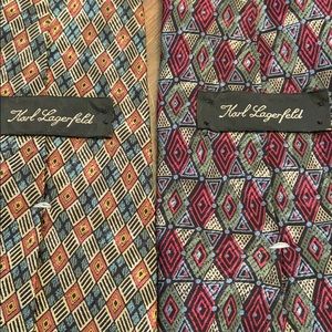Vintage Karl Lagerfeld neckties
